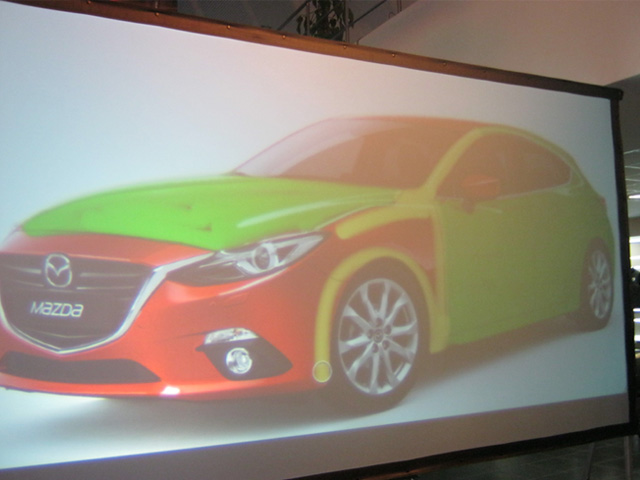 Трансформеры презентовали новую Mazda3 в Челябинске