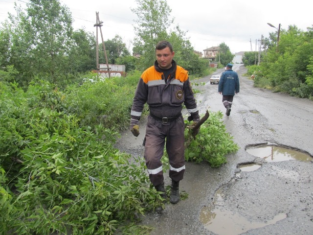 Фото ликвидации последствий потопа в Сатке